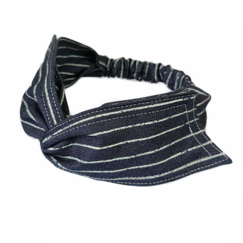 大蝴蝶结格子毛边发带日本制