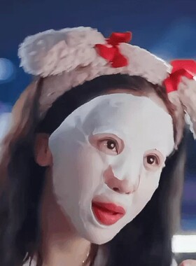 虞书欣发带耳朵蝴蝶结蔡敏敏毛绒