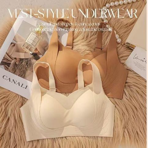 无痕聚拢提拉无钢圈文胸