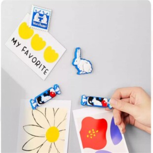 大白兔系列周边冰箱贴胸针个性创意磁性冰箱门卡通可爱装饰贴