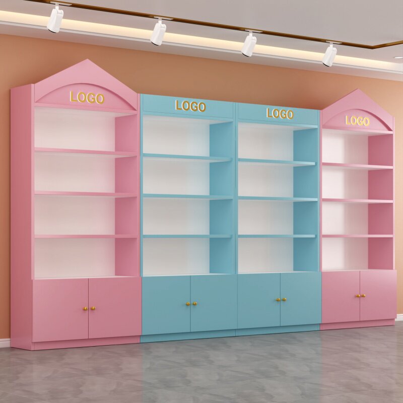 展示柜产品陈列柜玻璃门礼品柜商用货柜化妆品玩具展柜美容院柜子