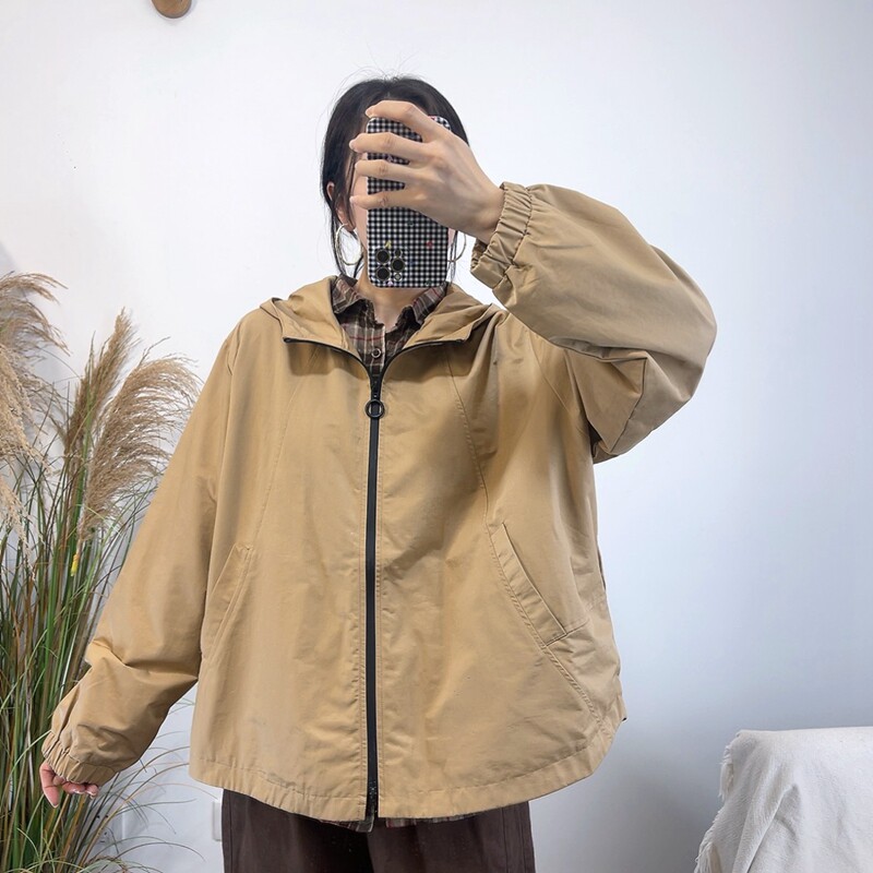 宽松风衣休闲雪蓝杉女外套百搭