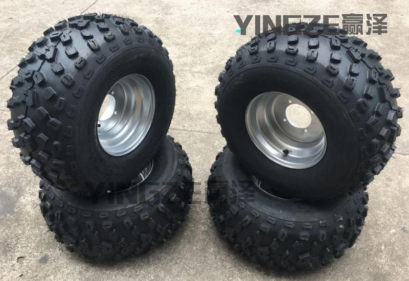ATV四轮沙滩车卡丁车10寸 22X11-10寸越野花纹真空轮胎轮毂
