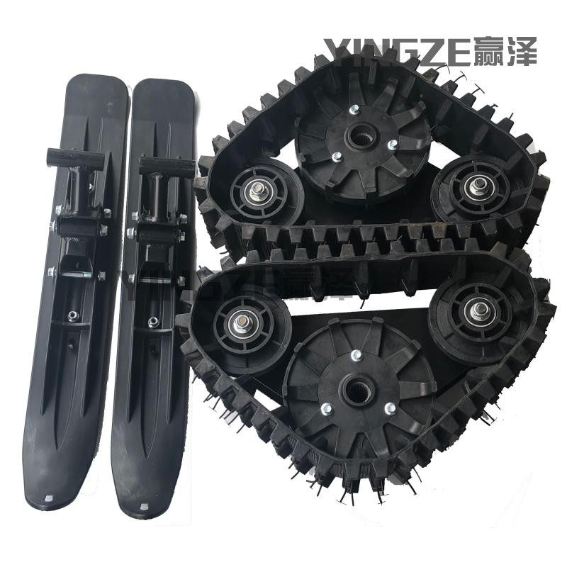 自制四轮摩托车卡丁车橡胶履带