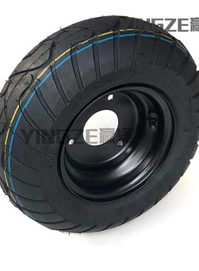 改装电动摩托四轮卡丁车配件13X5.00-6寸公路轮胎真空轮胎铁轮毂
