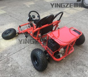 自制四轮电动卡丁车配件轴传动差速后桥电机半轴全套车架轮胎