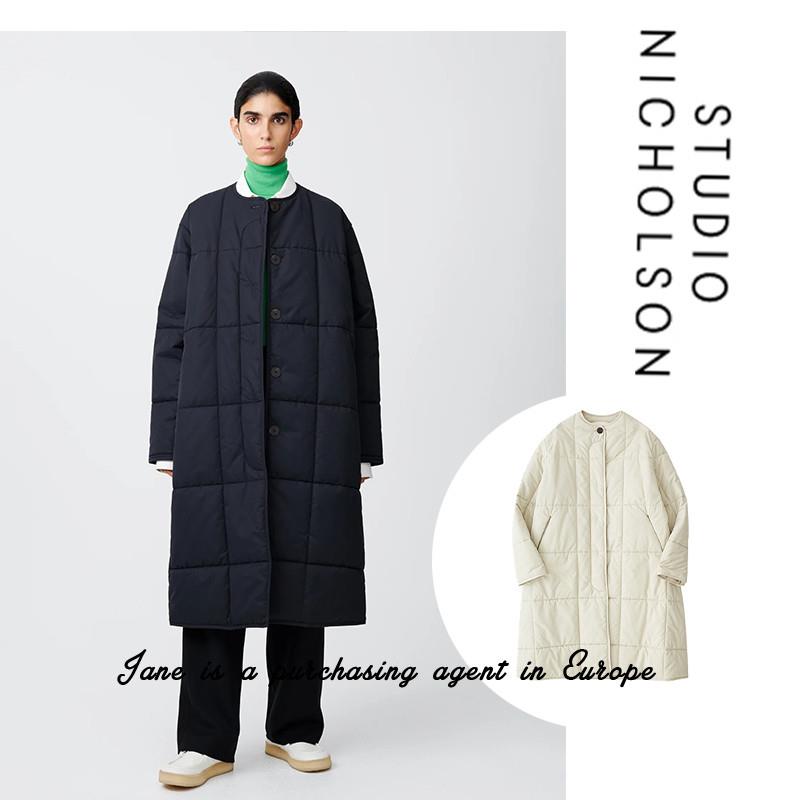 国现 香港直邮 Studio Nicholson 白百何同款长版单排扣棉服