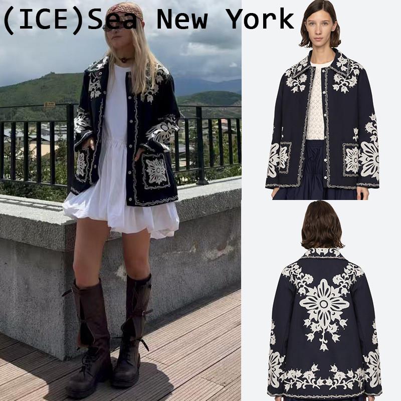 ice买手店正品现货Sea New York外套25新款贴花刺绣铆钉休闲夹克