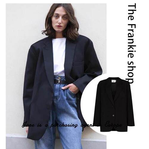 国现 美国直邮 The Frankie Shop 经典开衩廓形男友风西装外套