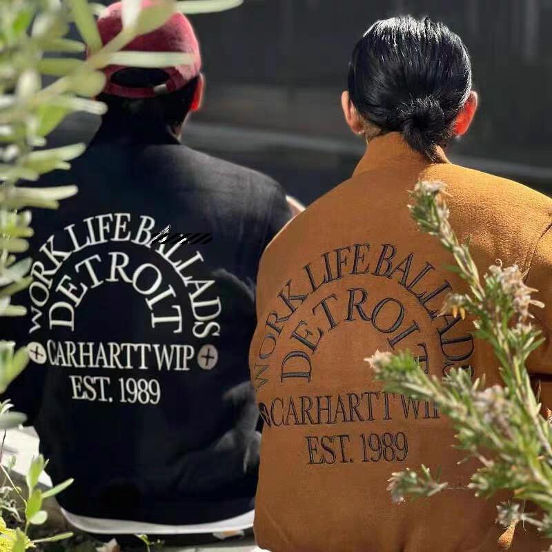 正品现货 Carhartt Jennie金智妮同款美式百搭棒球服立领夹克外套