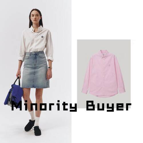 现货 买手店 DUNST 通勤小众经典长袖休闲百搭全棉刺绣衬衫上衣