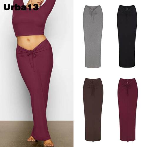 Urba13买手店正品现货SKIMS Soft lounge半身裙抽绳包臀半身裙