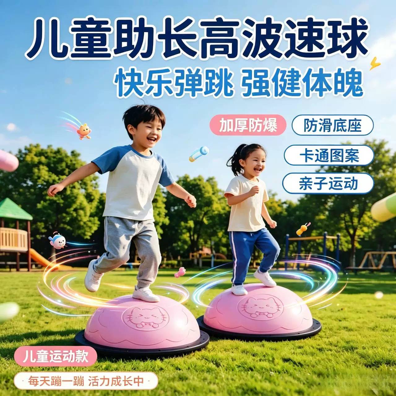 波速球儿童平衡训练半圆加厚感统