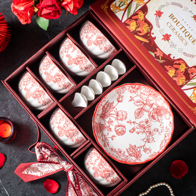 陶瓷釉下彩套装新婚礼物