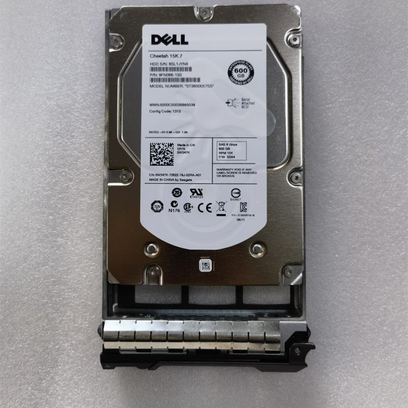 DELL 600G 15K 3.5寸 SAS ST3600057SS 0W347K 0W348K服务器硬盘