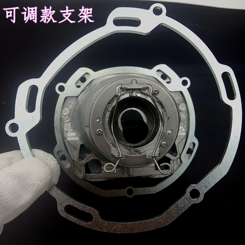 金属款万能支架海5双光透镜车灯