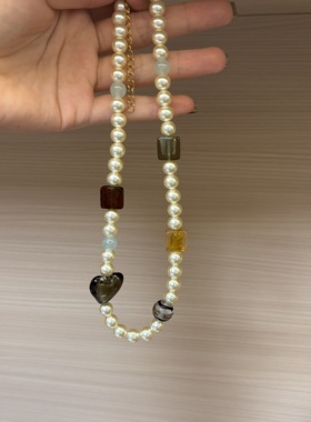 琉璃爱心施家珍珠项链