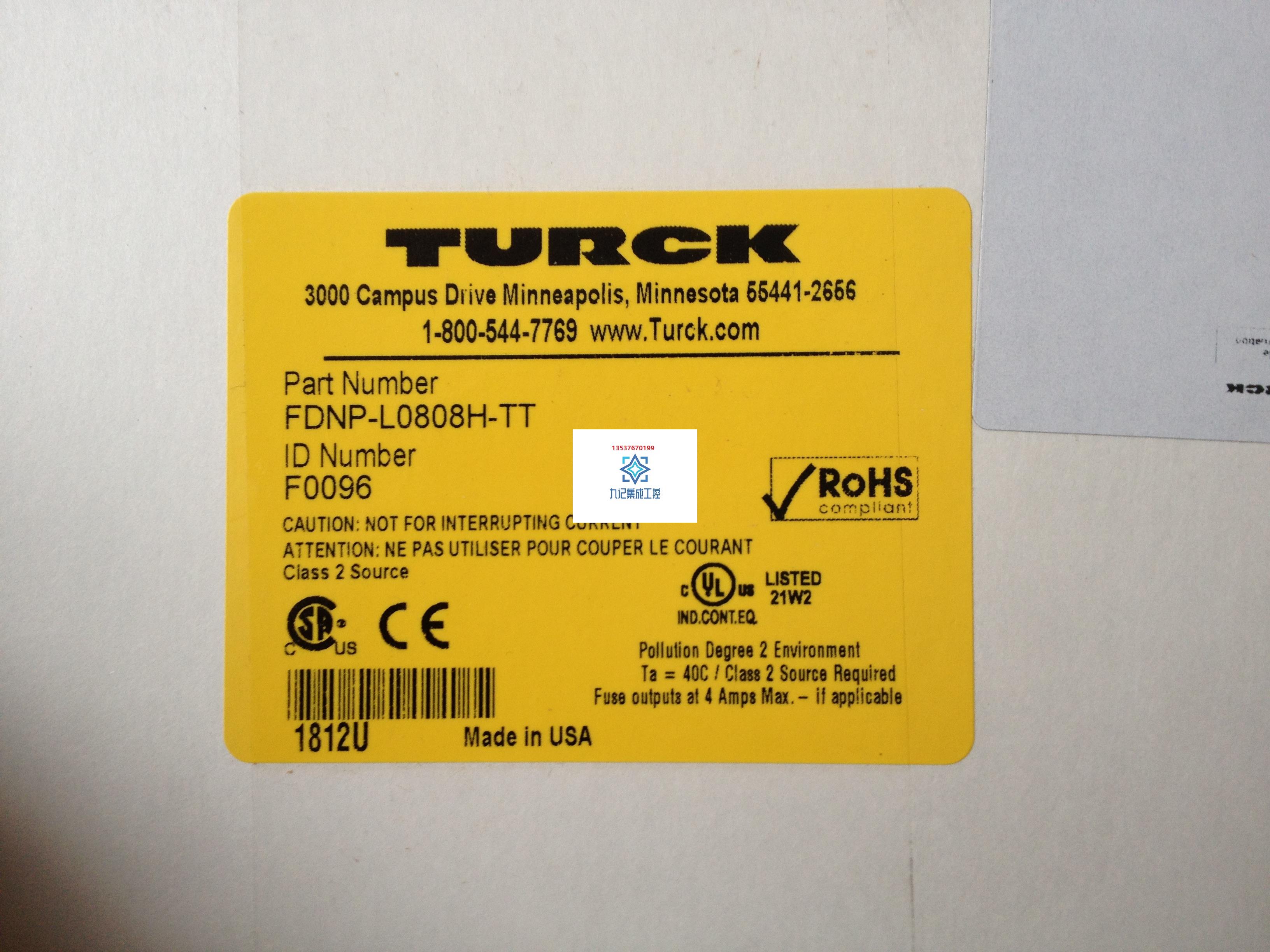 【现货】图尔克TURCK模块 FLDP-IOM88-0002全新原装正品