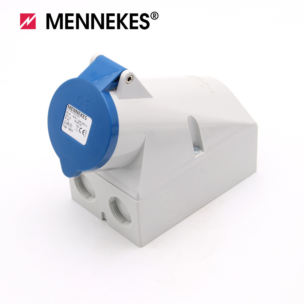原装德国mennekes曼奈柯斯工业防水型插座 单相3芯32a typ:1421