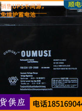 新款 欧姆斯 OUMUSI UPS电源12V100AH蓄电池 质保3年照明用