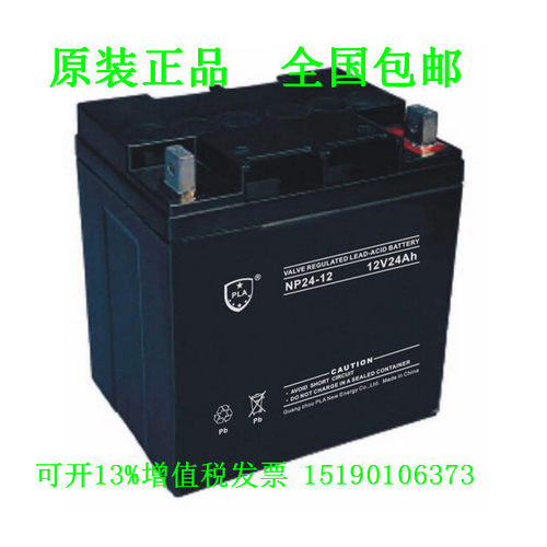 PLA蓄电池NP24-12进口免维护LED UPS不间断设备电源电瓶12V24AH