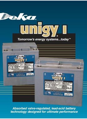 美国DEKA德克蓄电池12AVR150ET 12V150AH Unigy I系列质保三年