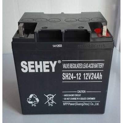 SEHEY西力铅酸蓄电池12V24AH直流NPG24-12UPS电源配套消防警报器