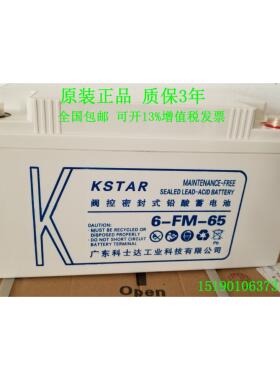KSTAR科士达蓄电池6-FM-65 (12V65AH)免维护直流屏UPS 电源 电瓶