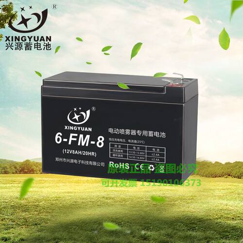 12v8ah电动喷雾器电瓶童车电瓶摆摊蓄电池xingyun兴源6-FM-8