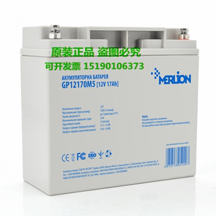 铅酸免维护电瓶 MERLION蓄电池GP12170M5 12V17AH