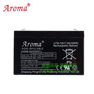 6V7.0Ah20hR Aroma3 儿童电动汽车玩具车童车电瓶蓄电池