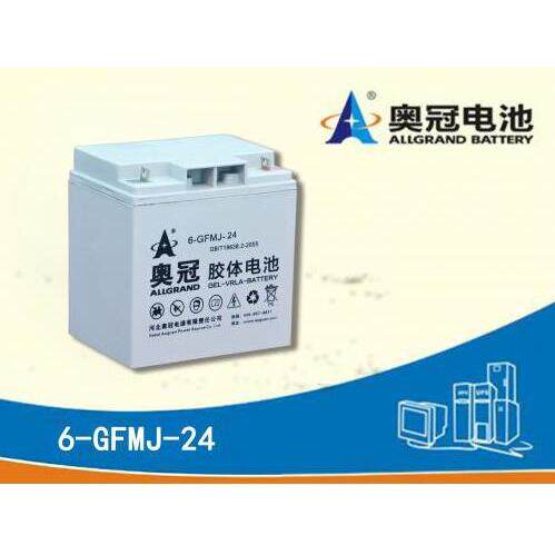 奥冠蓄电池6-GFMJ-24 12V24AH UPS\EPS直流屏太阳能用胶体免维护