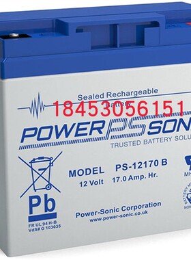 POWER-SONIC蓄电池PS-12170 B电瓶12Volt 17.0Amp.Hr. MH62495