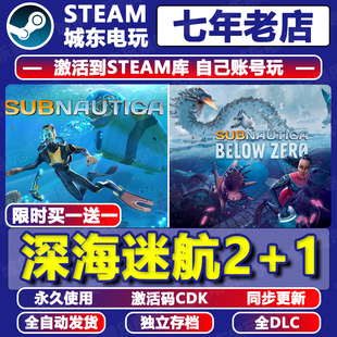 深海迷航2+1冰点之下Subnautica Steam激活码CDKEY全DLC入库国区