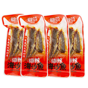 椒骄爆辣海沙鱼仔湖南休闲小零食