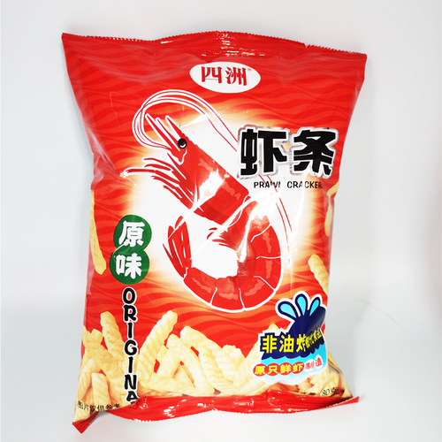 四洲虾条鲜虾薯条薯片多口味