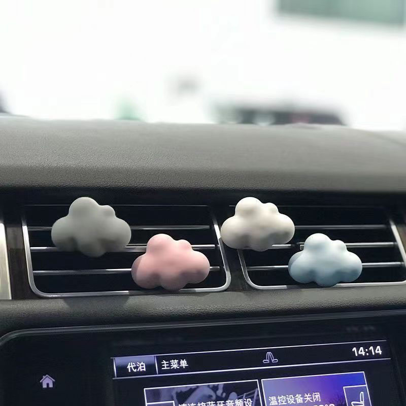 【香薰】车载香水云朵汽车空调出风口扩香石持久淡汽车内装饰用品
