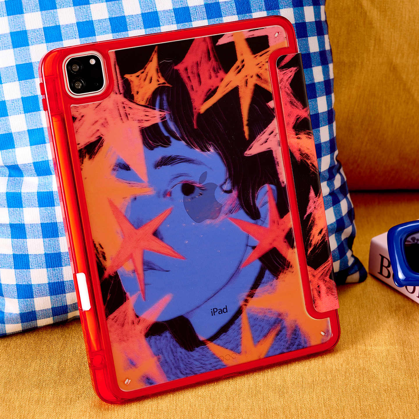 蓝脸女孩苹果ipad11平板壳