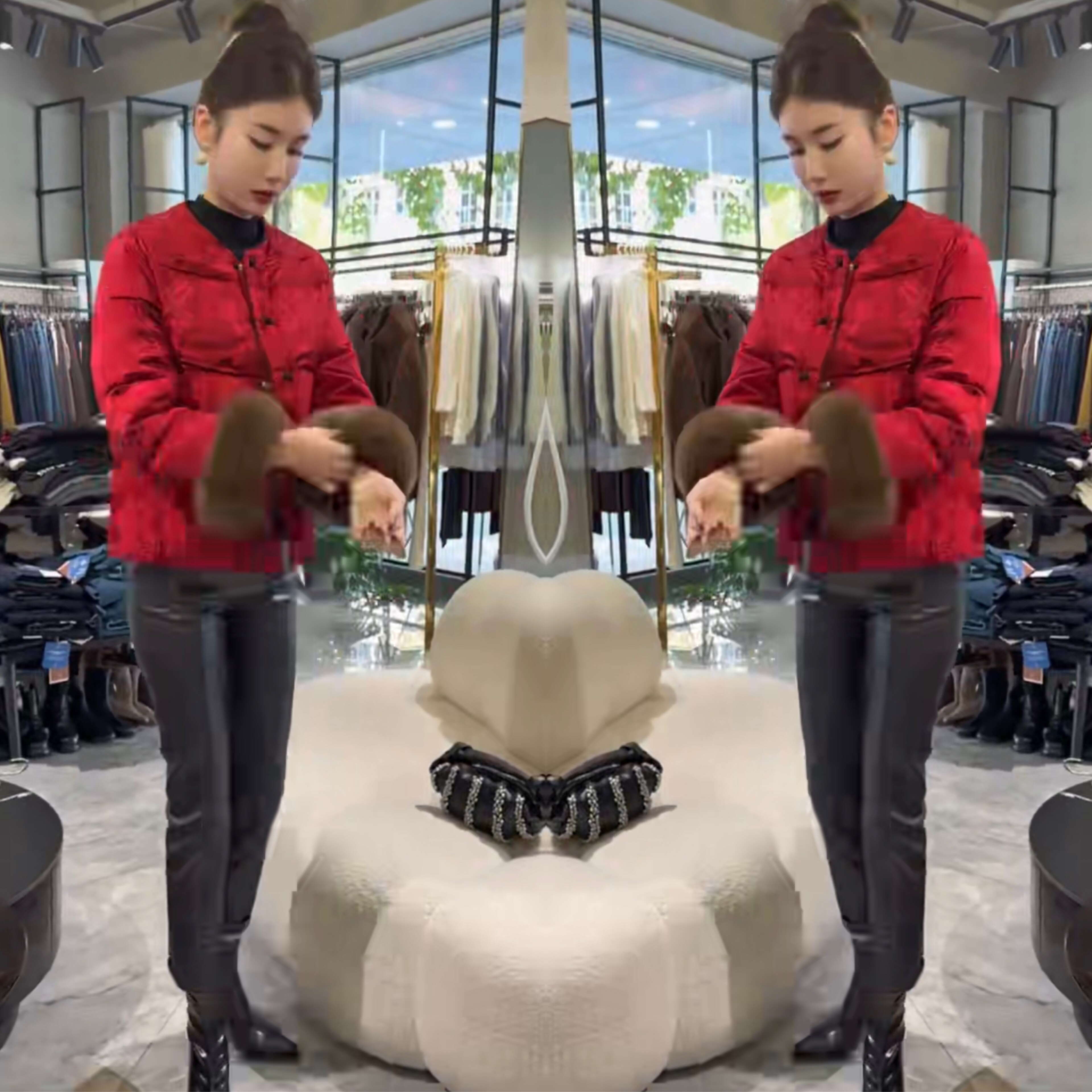 冬季新款成熟气质百搭显瘦两件套