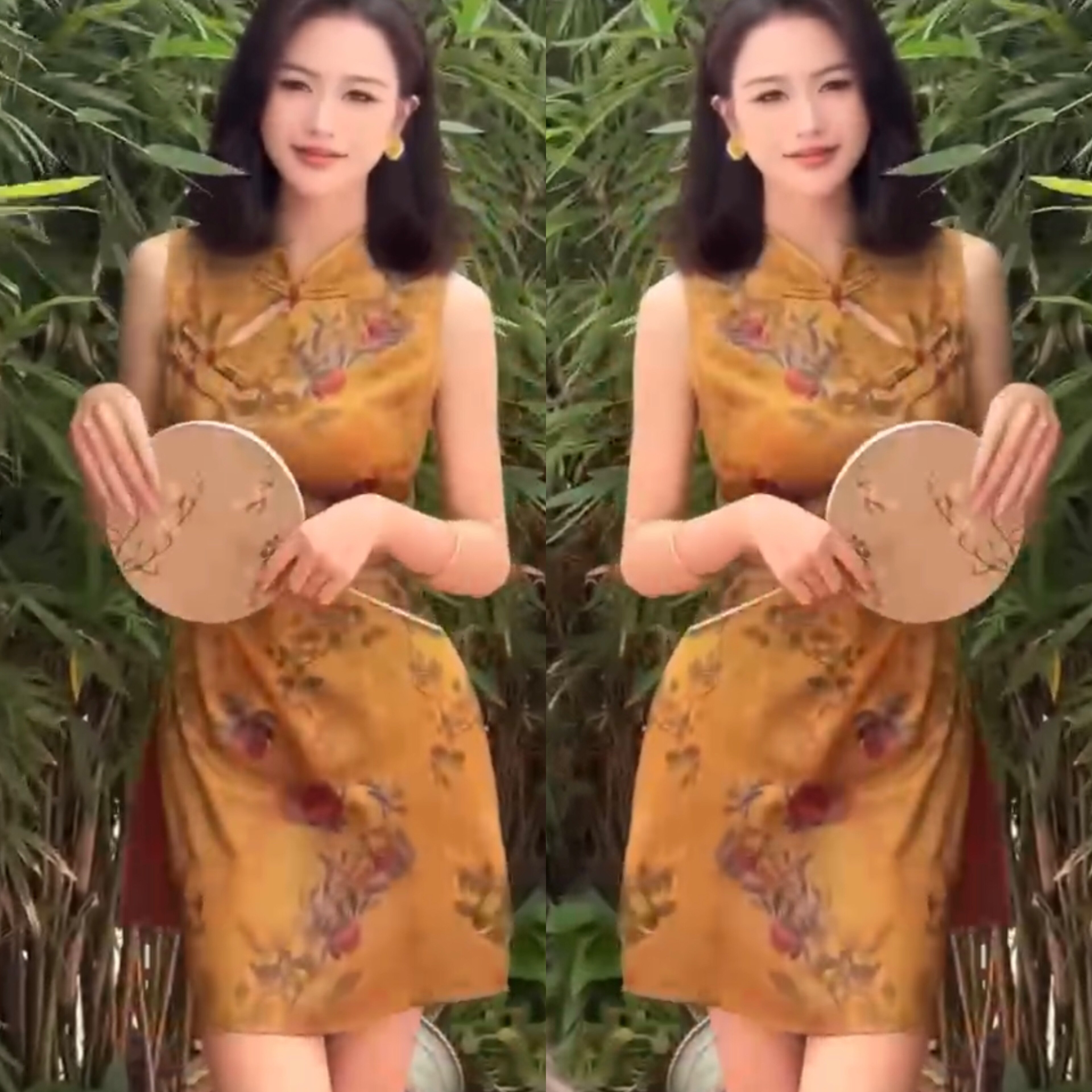 夏季新时尚气质刺绣盘扣两件套女图片