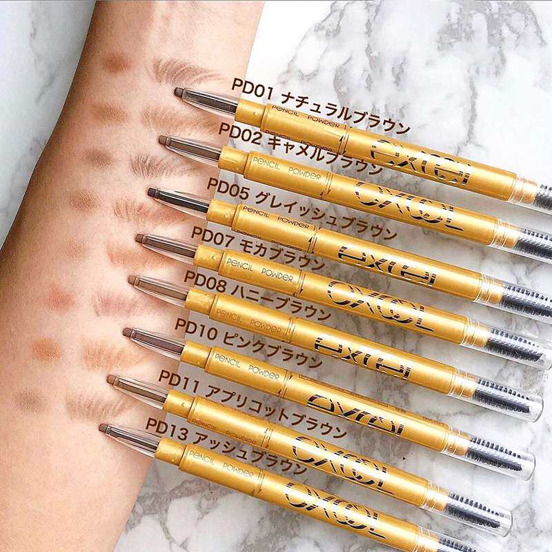 日本sana莎娜excel三合一眉笔眉粉眉刷立体自然防水耐汗不易晕染