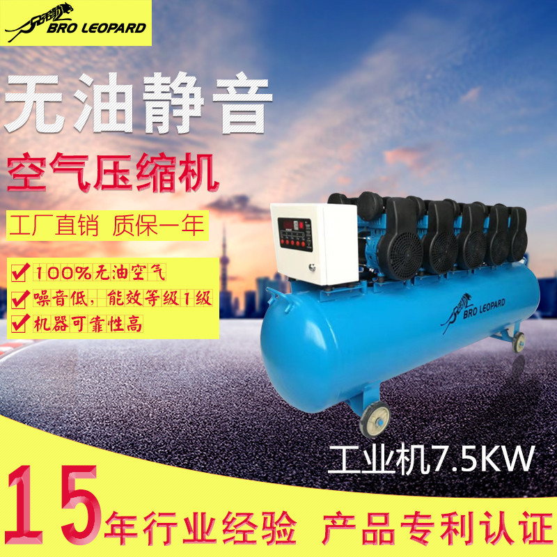 空压机无油工业充气永磁头木工