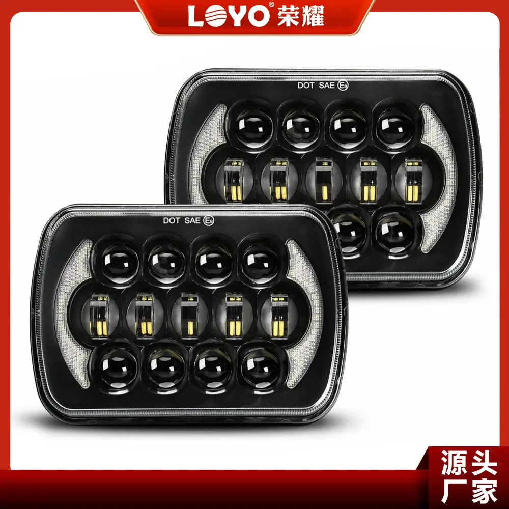 工厂直供5X7越野车改装LED大灯