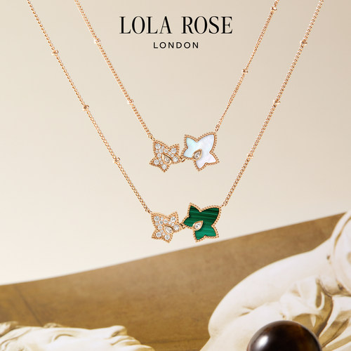 Lola Rose罗拉玫瑰常青藤双叶项链女高级生日礼物