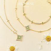 Lola 高级小众生日礼物 Rose罗拉玫瑰闪星项链女锁骨链时尚