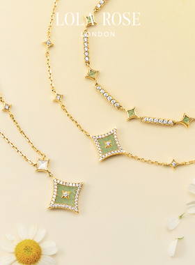 Lola Rose罗拉玫瑰闪星项链女锁骨链时尚高级小众生日礼物