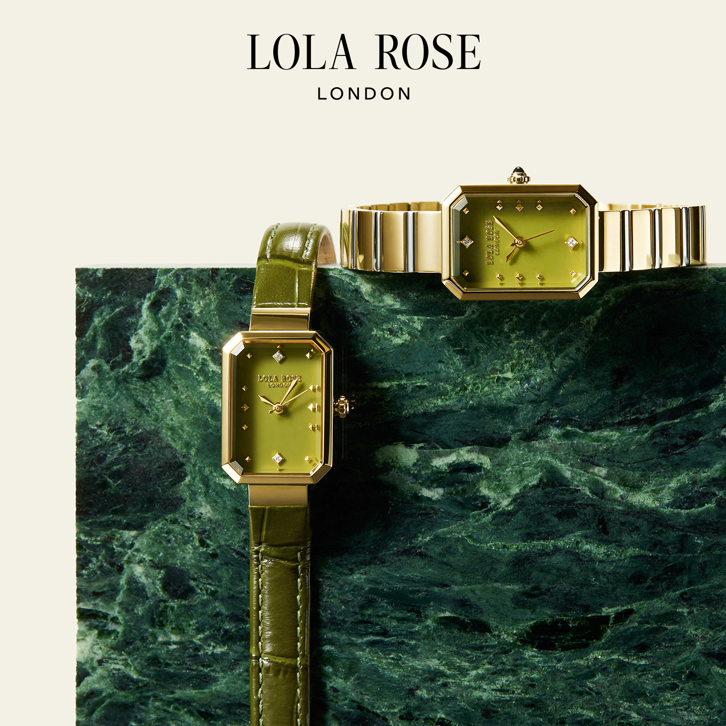 LolaRose罗拉玫瑰方糖小绿表女图片