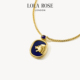 Lola 轻奢情人节礼物 复古时尚 Rose罗拉玫瑰金狮系列项链女款 爆款