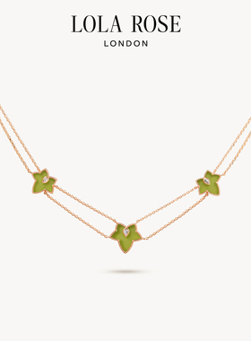 Lola Rose罗拉玫瑰常青藤三叶项链女新款绿色轻奢饰品生日礼物