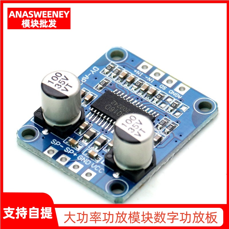 10W/20W/30W大功率功放模块D类数字功放板12V/24V供电DY-AP3001